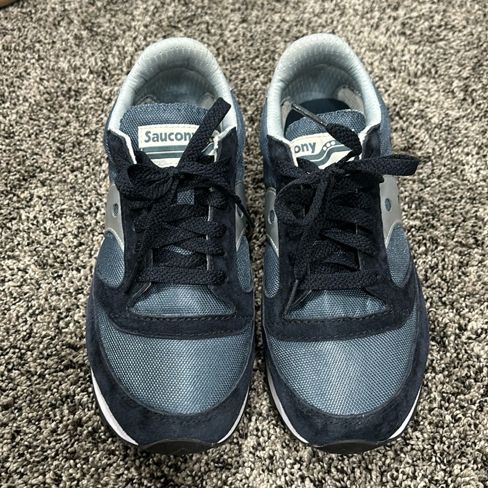 Saucony navy blue unisex athletic shoes